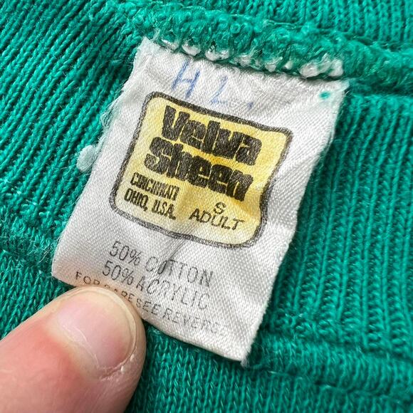 Camp Aldersgate Vintage Jesus Religious Sweatshirt Vintage Velva Sheen SZ Small - Picture 6 of 6